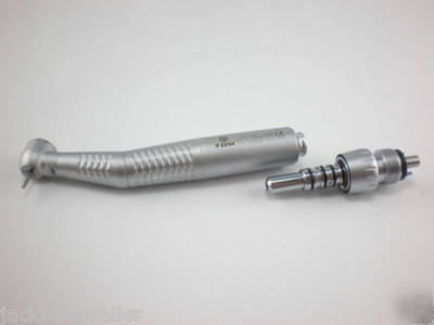 Dental high speed push button fiber optic handpiece 6H