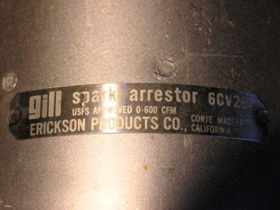 Gill spark arrestor-muffler 4-6CV26 usda forest approve