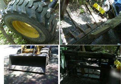 John deere 250 skid steer bobcat track loader ie- 240 