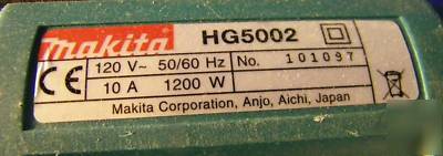 Makita HG5002 heat gun hot air gun 1200W