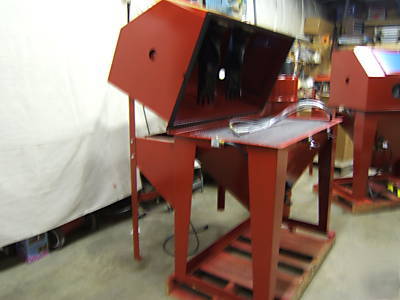 New 48 x 24 flip top sandblaster sand blast cabinet usa 