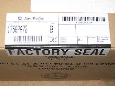 Nib allen-bradley power supply 1756PA72 factory seal fs