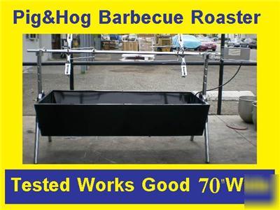Pig hog lamb barbeque roaster w/ drive motor 70