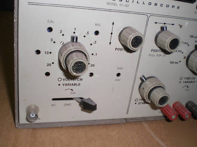 Vintage built kit heathkit model 10-103 oscilloscope