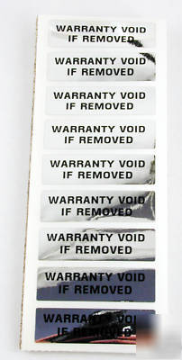 5000 custom printed tamper evident label void 1/2X1-3/4