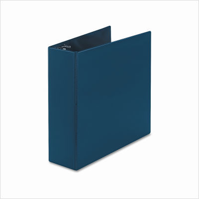 Durable slant ring reference binder, 4IN capacity, blue