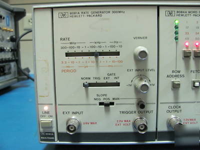 Hp 8080A pulse generator mainfame w/ 8081A 8083A 8084A