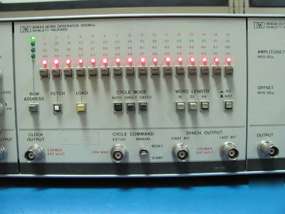 Hp 8080A pulse generator mainfame w/ 8081A 8083A 8084A