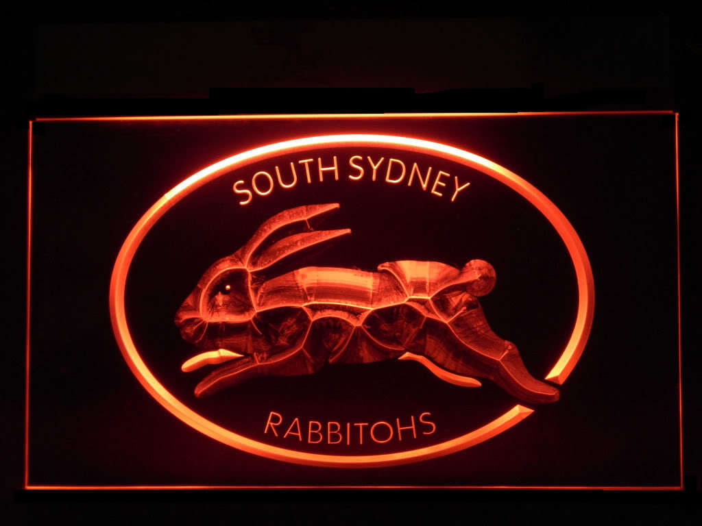 J424R south sydney rabbitohs neon light sign