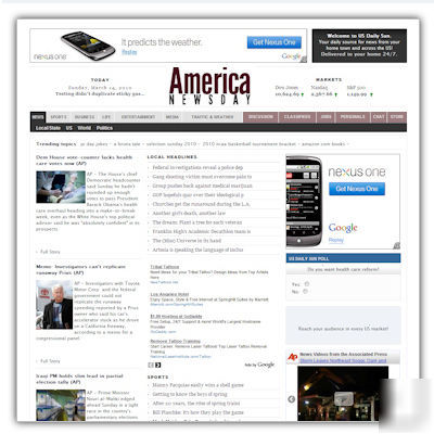 New s & media newspaper website network company for sale