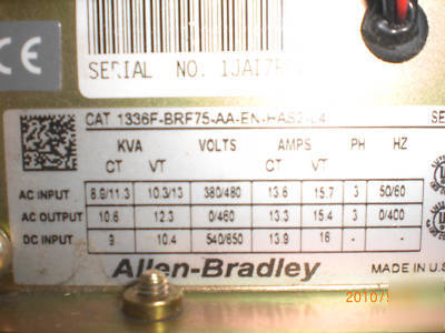 Allen bradley 1336 plus ii-1336F-C040-aa-en-HCS2-LA4-L6