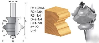 Amana multi-form router bits 2-1/4 diameter
