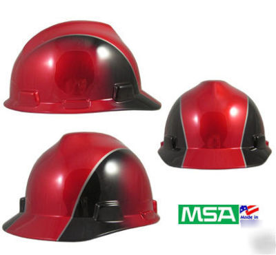 New msa rally cap v-gard hardhat with ratchet