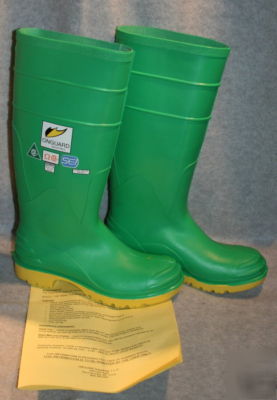 New onguard hazmax chemical resistant boots, size 6 