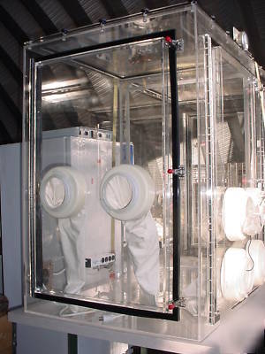 Plas labs 5 station glove box custom unit 72