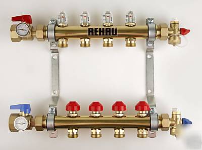 Rehau pro-balance radiant heat manifold - 5 circuit