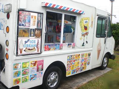 Soft ice cream and novelty truck 