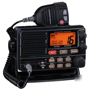 Standard matrix GX3000S black vhf radio 30W loud hailer