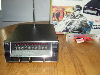 Vintage regency 10 channel monitoradio/scanner w/box