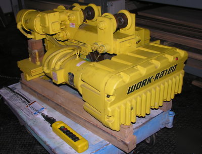 Acco 3 ton cable hoist, winch, lift