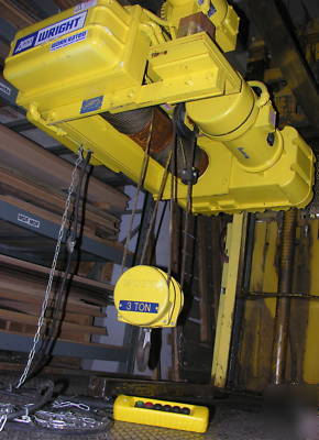 Acco 3 ton cable hoist, winch, lift