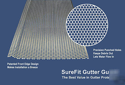 Gutter guard - leaf guard - width 5.33