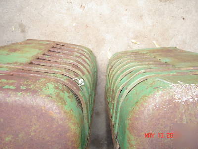 Pair of styled john deere a grills 