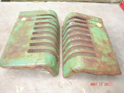 Pair of styled john deere a grills 