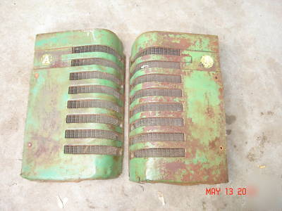 Pair of styled john deere a grills 