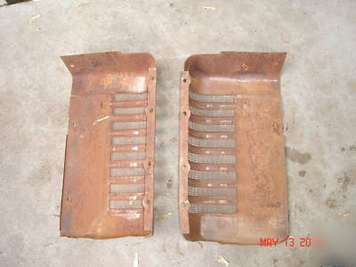 Pair of styled john deere a grills 