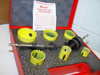 Starrett hole saw kit 6 pc 7/8