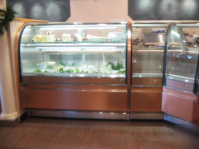 Three unit deli case