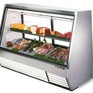 True tdbd-72-2 deli case, double-duty, 2 doors, 72