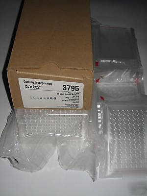 Assay plate, 96 well sterile clear w/ lids corning 3795