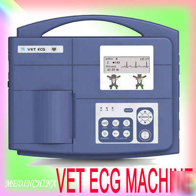 New 1-channel veterinary ecg vet ekg electrocardiograph