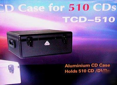 New cd / dvd storage box w/ lock & sleeve,index,510 pcs