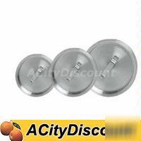 6EA, 28 quart aluminum stock pot covers