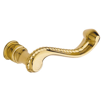 Baldwin 5104 lever - polished brass w/o rose