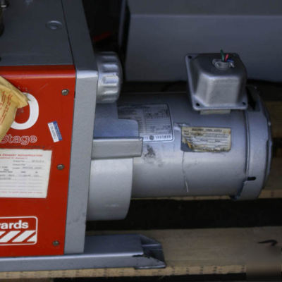 Edwards E2M40 vacuum roughing pump with 2HP motor