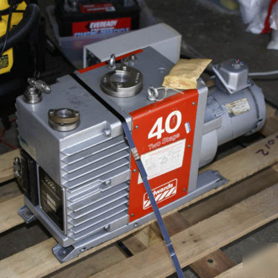 Edwards E2M40 vacuum roughing pump with 2HP motor
