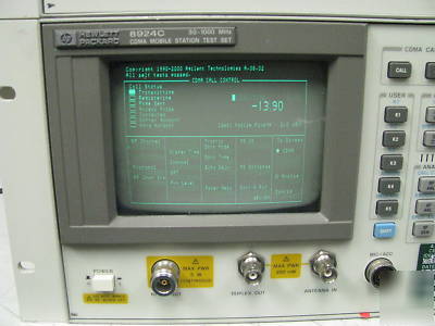 Hp 8924C cdma mobile test set + 83236B pcs interface