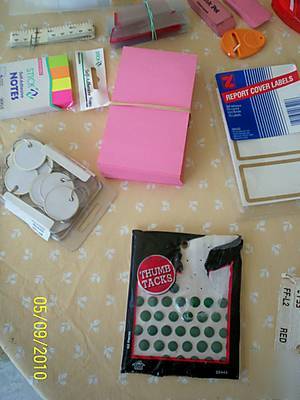 Huge assortment of office supplies and some...