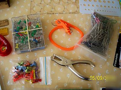 Huge assortment of office supplies and some...