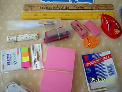Huge assortment of office supplies and some...
