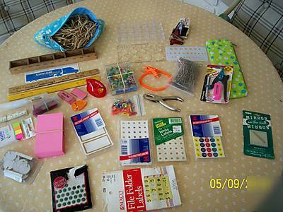 Huge assortment of office supplies and some...