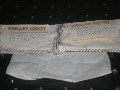 New 2 melles griot 110MM fl plano convex lens use w port
