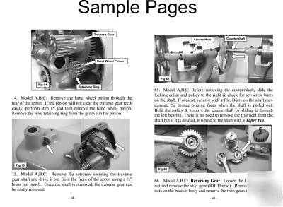 New rebuild manual for south bend lathe 9
