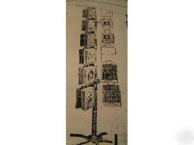 New spinning greeting card 36 pocket rack display 5X7 