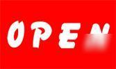 Open sign flag outdoor indoor 3X5 banner