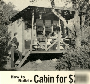 Plan build low cost cabin vacation fishing lodge
